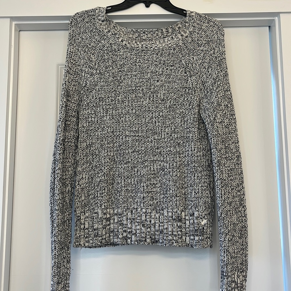 Black and white sweater